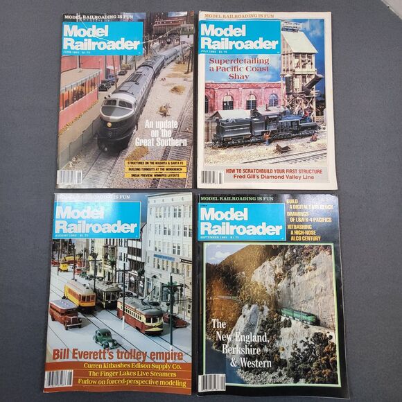 MODEL RAILROADER Magazine Lot 1983 Feb-Dec Monthly Set Vintage Trains Collectors - Picture 12 of 16